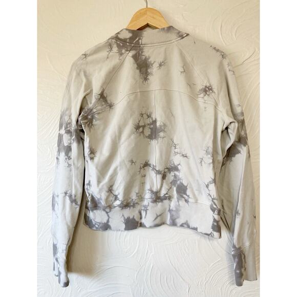 Lululemon Ready to Roll Crew Neck Sweatshirt Shibori Dove Grey Cement Grey - Picture 4 of 7